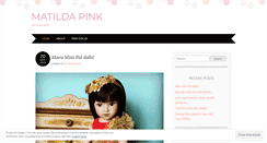 Desktop Screenshot of matildapink.com