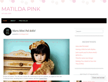 Tablet Screenshot of matildapink.com